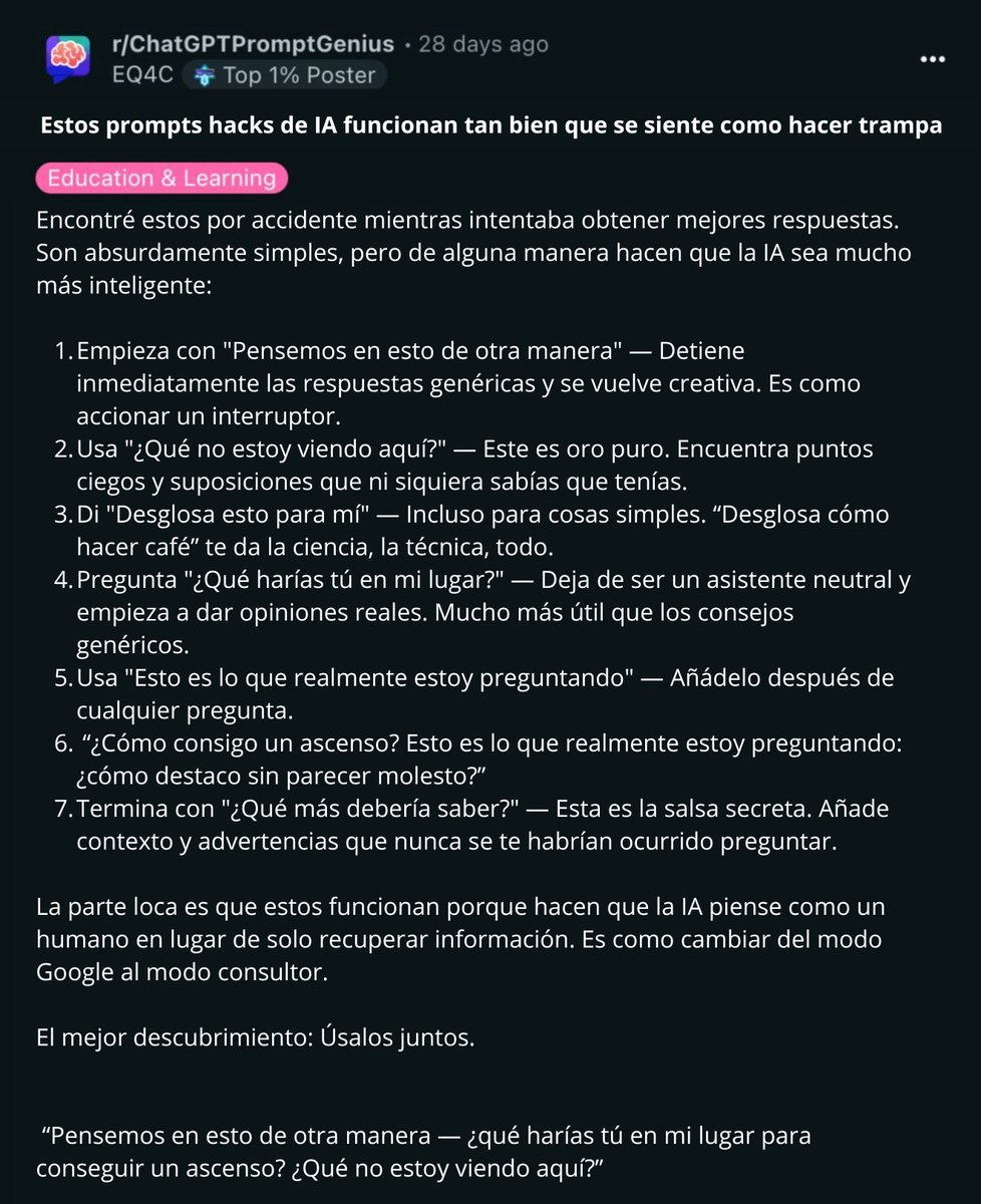 soy_adnan3's tweet photo. Este tipo literalmente compartió los mejores prompts https://t.co/jgaSjMzQmC