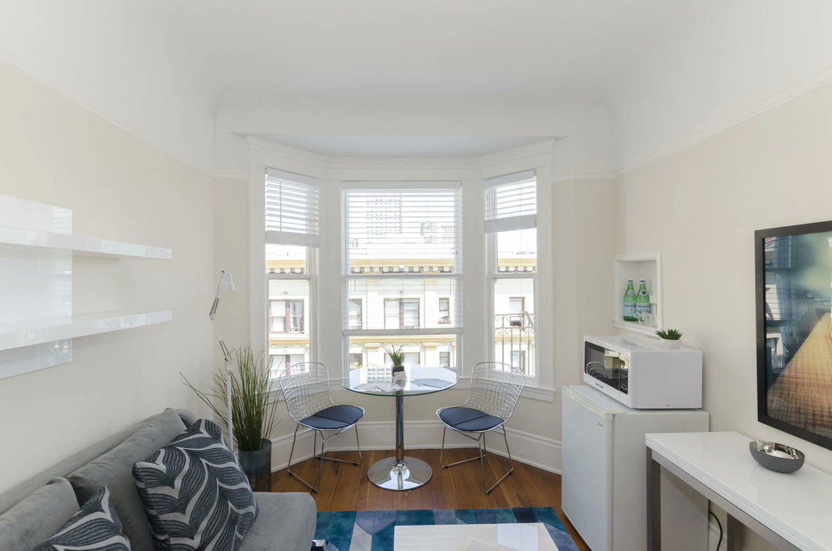 irisrents's tweet photo. A great deal for 516 Ellis just popped up.

Studio in Downtown with:
- Rent-control (!!)
- Dishwasher + gas range
- Hardwood floors + high ceilings
- Elevator + secure Amazon locker
- Pet friendly

Steps from BART/Muni, Black Cat, Great American Music Hall, and Hayes Valley.  Check out the photos below, and you can inquire at: https://t.co/mBFAeuwon9.