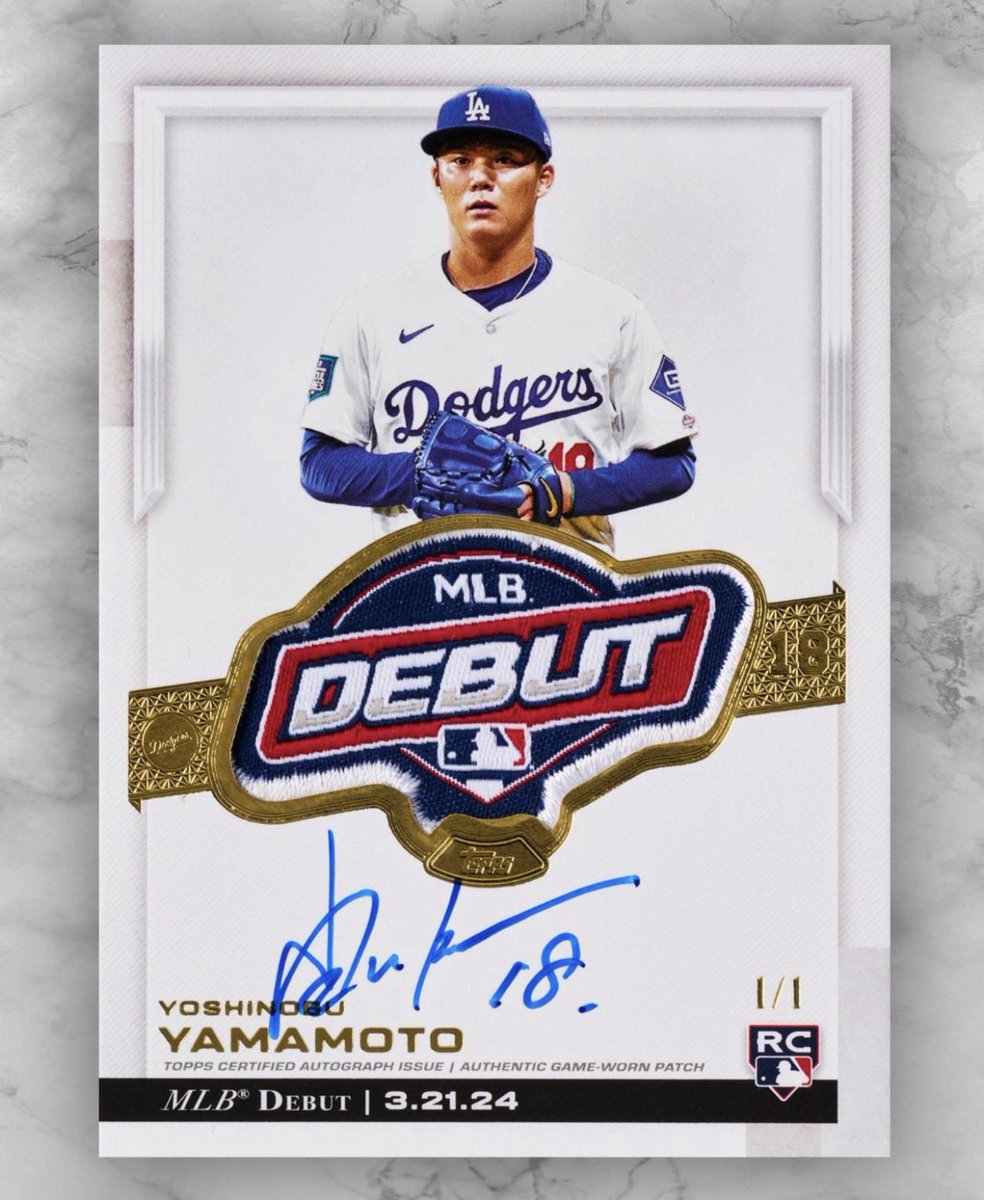 joesportscard's tweet image. 🎁Appreciation Day Giveaway🎁

Winner Announced Monday 

🔥 Yoshinobu Yamamoto 2025 Topps Chrome Update MLB Debut Patch Auto 1/1 

To enter
1. Follow
2. Retweet
3. Like