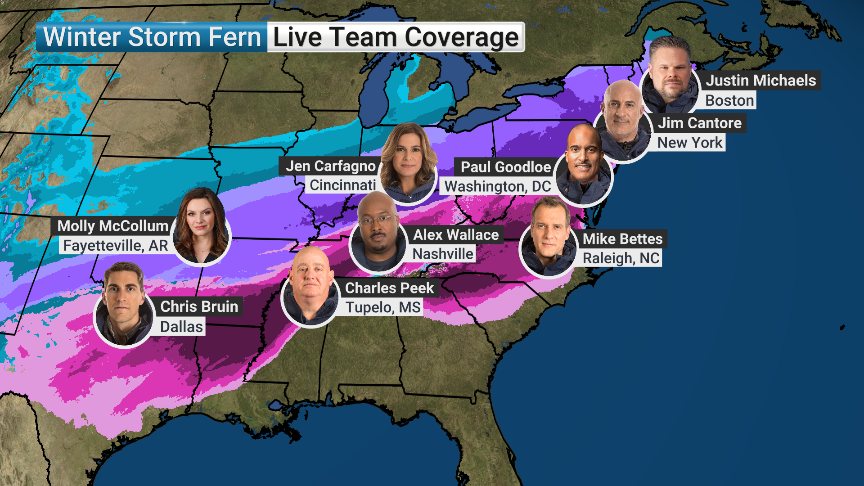 A significant winter storm is just beginning in the southern plains.

Over 180 MILLION people are currently under some sort of winter weather alert.

We've got crews from Texas to New England covering Winter Storm #Fern 

Coverage continues on <a href="/weatherchannel/">The Weather Channel</a> all weekend long.