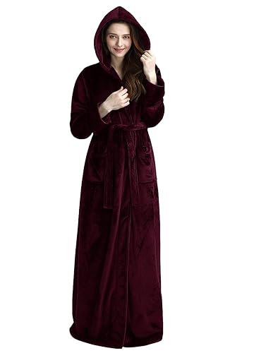 CountessCrystl's tweet photo. I just received Artfasion Robes for Women with Hood Long Soft Warm Full Length Bathrobes Luxurious Plush Fleece Winter Gifts - X-Large - Type3-wine Red from blackhispanic via Throne. Thank you! https://t.co/H8DS55dWBw #Wishlist #Throne https://t.co/P34vBuoNKD