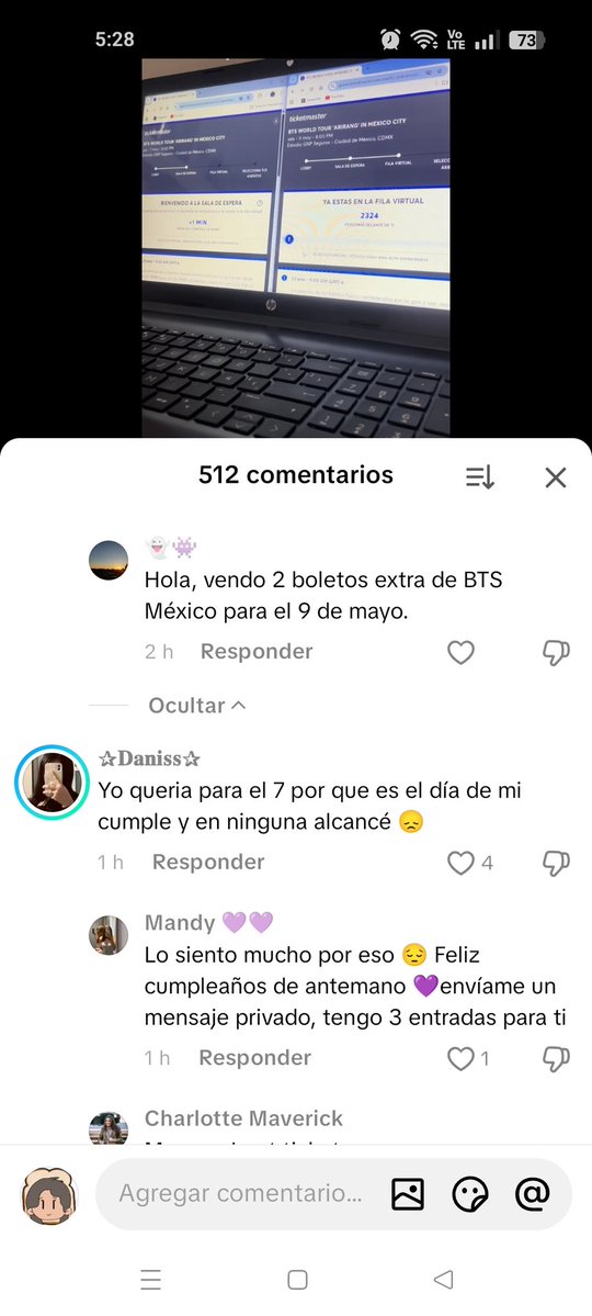 Tantos revendedores muertos de hambre que hay en tiktok.
Como siento lástima por la armys que no alcanzaron hoy
#BTS_WORLDTOUR_MEXICOCITY
