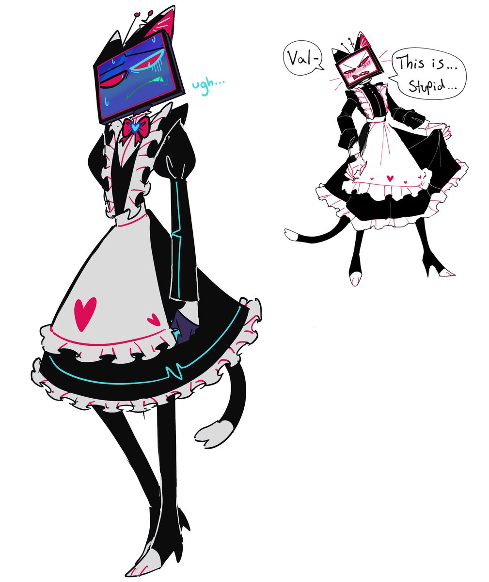 Doodle of this old drawing lol

Imagine he’s their new kitty 😌💖

#HazbinHotel #Vox