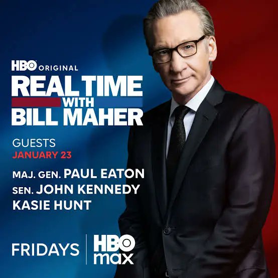 votevets's tweet image. 🚨 TUNE IN TONIGHT!

VoteVets and @VetVoiceFound senior advisor Major General Paul Eaton is going one-on-one with Bill Maher for the Season 24 premiere of #RealTime. 🇺🇸

Catch the interview tonight, Friday, Jan 23, on HBO &amp;amp; HBO Max at 10pm ET / 7pm PT. Don't miss it!