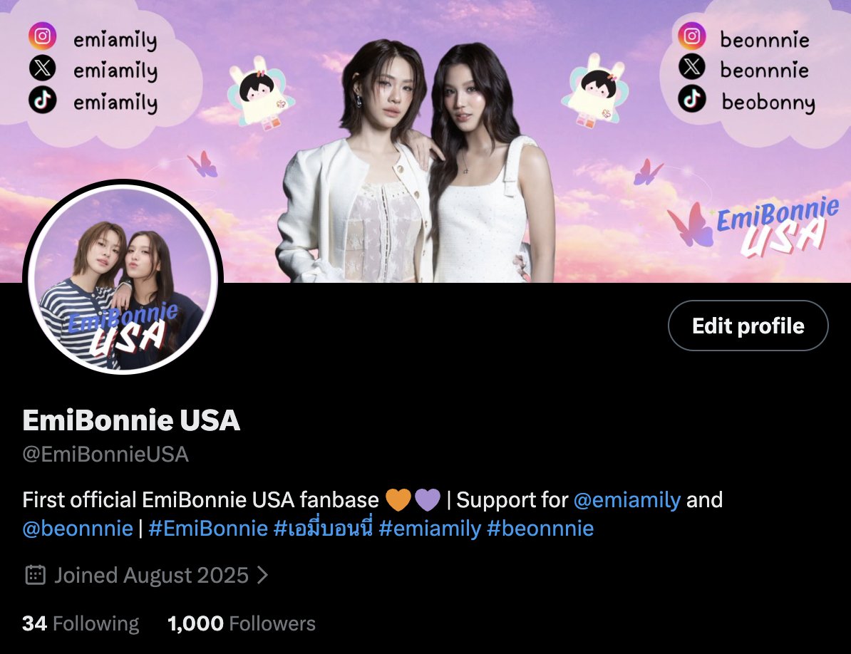 EmiBonnieUSA's tweet photo. Thank you for 1000 followers! 🎉😍 Love being a part of this special community 🫶 We will continue to work hard to bring you updates and support for all things EmiBonnie and ANY! 🧡💜🦋 https://t.co/gCSUGDHKsC