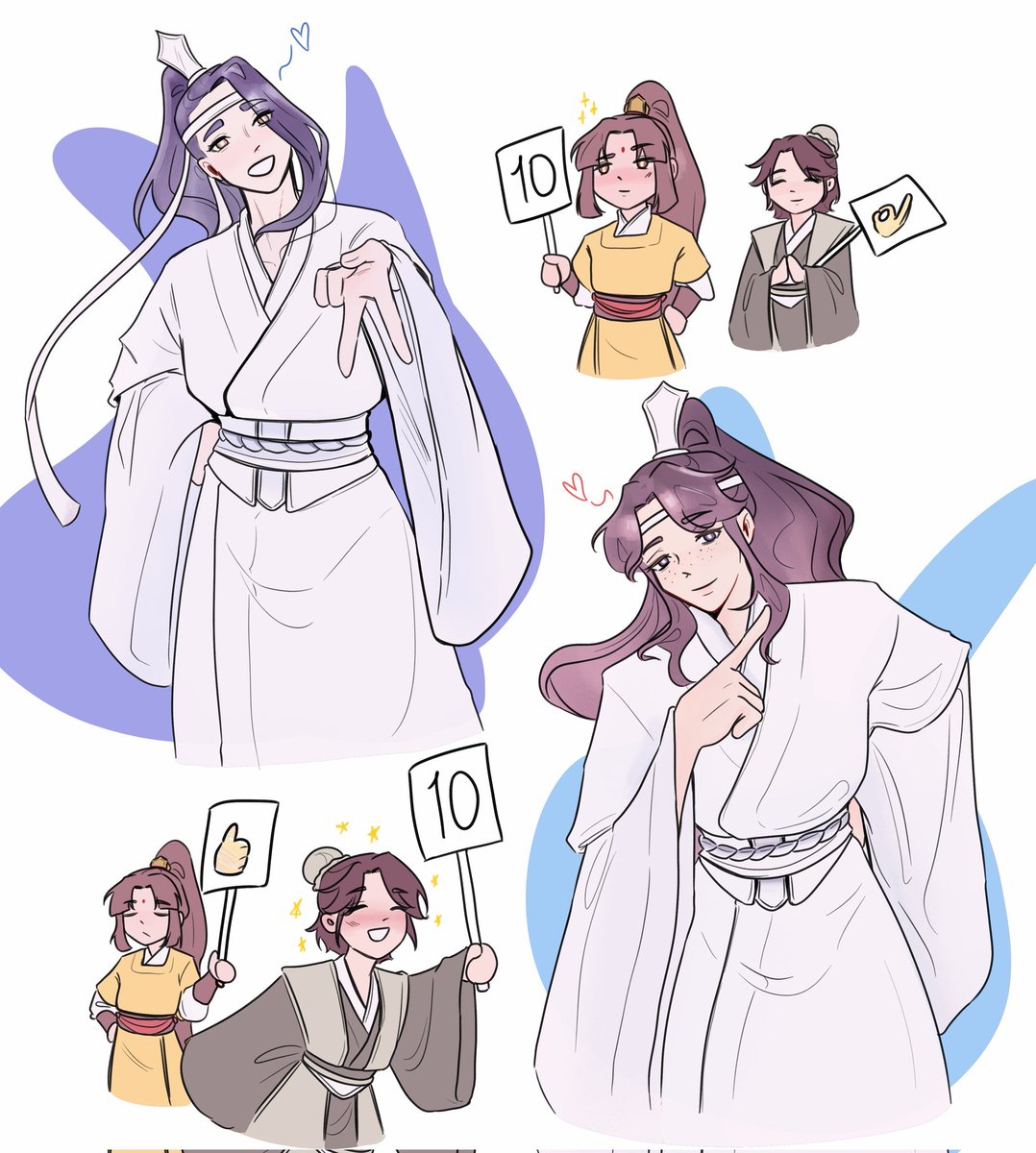 ccoralilj's tweet image. i need more juniors whimsy in my life #lingyi #zhuizhen #mdzs