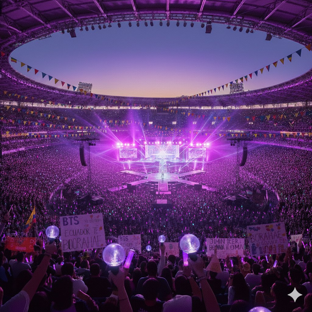 ARIGOBANG7's tweet photo. BTS en el Estadio Monumental Banco Pichincha o en el Estadio Olímpico Atahualpa 🙌🏻💜

BTS IN ECUADOR 2026 - 2027 🇪🇨
#BTSinEcuador 
#BTS_WORLDTOUR_ARIRANG
#BTS_WORLDTOUR_ARIRANG_ECUADOR https://t.co/8G3end6Gv7