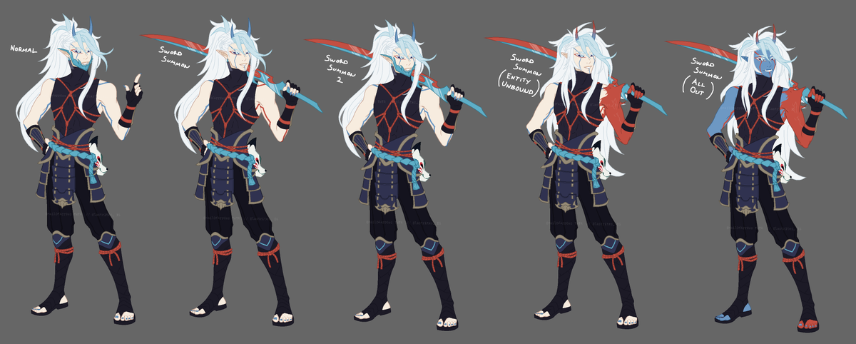 CureToMySorrow's tweet photo. First art post kinda nervous (I love the semi-possessed Oni OC too much not to share the design, so here's Inaba Keiji my pride and joy.)
#GenshinImpact #genshinoc https://t.co/OWoaPTNWDS