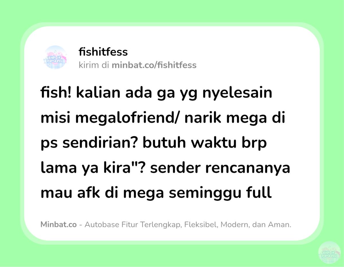 FISH IT FESS ‼️ WTT CANTUMIN UNAME tweet media