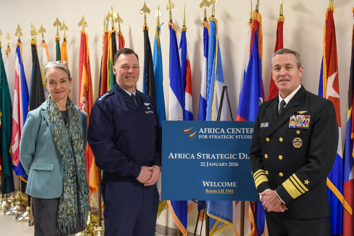 NDU President VADM Pete Garvin welcomed <a href="/USAfricaCommand/">U.S. Africa Command (AFRICOM)</a> Commander Gen. Dag Anderson, <a href="/AfricaACSS/">Africa Center</a> Director Ms. Amanda Dory, &amp; representatives from the Departments of State and Commerce to Lincoln Hall yesterday for the #AFRICOM Strategic Dialogue. #NDU  #StrategicDialogue