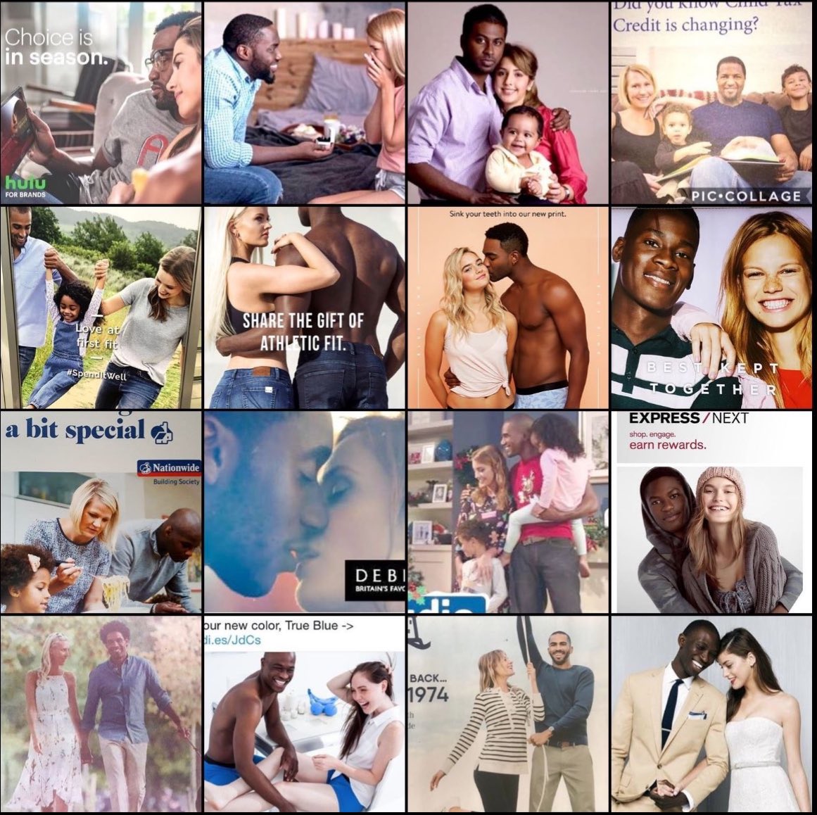 travelingflying's tweet image. Only about 2% of the population today are White women of childbearing age. 

Yet in ads, White women are always portrayed with Black men. 

Why is that?