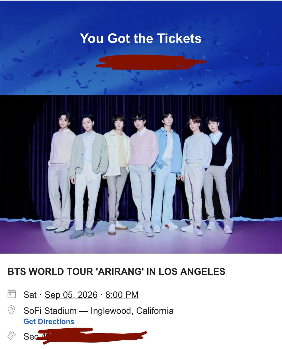 SwtSpringDay613's tweet image. Finally got the tix for my daughters and I! See yall in LA!