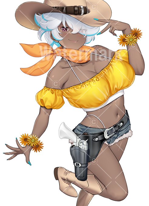 #褐色肌 #カウボーイハット 褐色肌にカウボーイハット