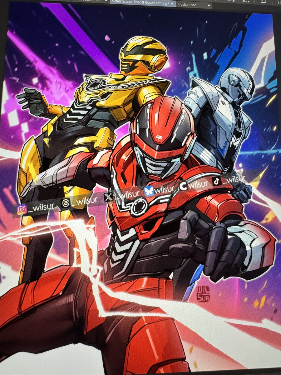 Project R.E.D. 
『Super Space Sheriff Gavan Infinity』
Gavan 💛Luminous 🔴Infinity 🔷Bushido
.
#GavanInfinity #Tokusatsu