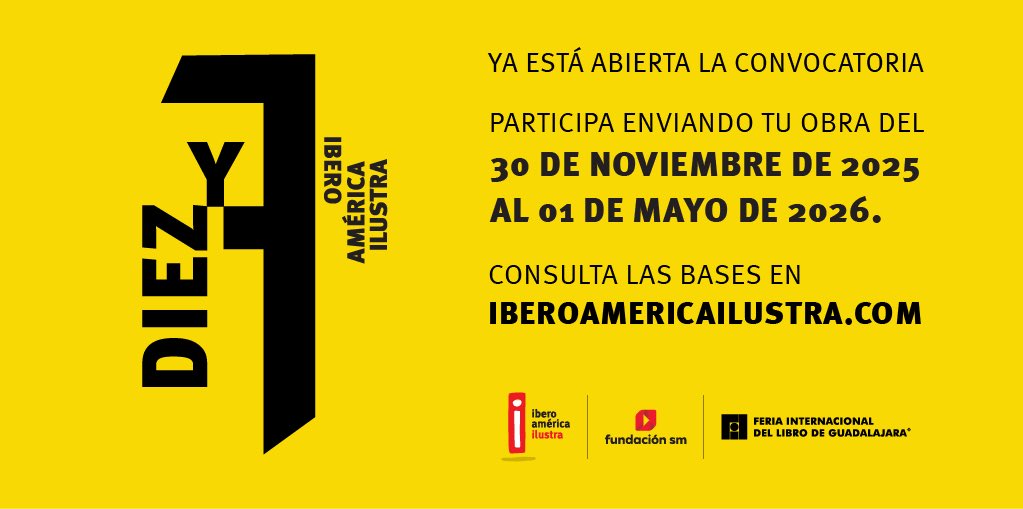 🎨 ¡Convocatoria abierta!
Postula a Iberoamérica Ilustra del 1/12/25 al 1/5/26 y forma parte del catálogo de referencia en ilustración infantil y juvenil en Iberoamérica.
#IberoaméricaIlustra