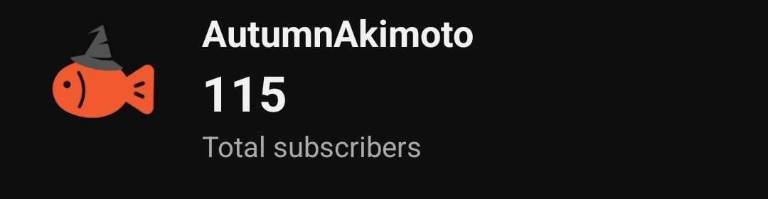 Thank you for believing in this fish. 🙏 We’re growing on YouTube! we just reached 100 subscribers!