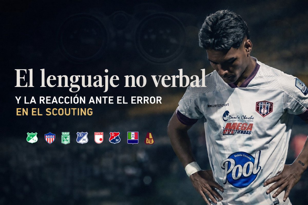 deporvida_1912's tweet image. 1️⃣ El lenguaje no verbal y la reacción ante el error.

Viendo la Superliga entre Santa Fe y Junior en Bogotá, noté un ejemplo de cómo un jugador puede ser consumido por la presión del entorno,y lo determinante que es la capacidad emocional para reaccionar ante el error. 🧵🪡⬇️