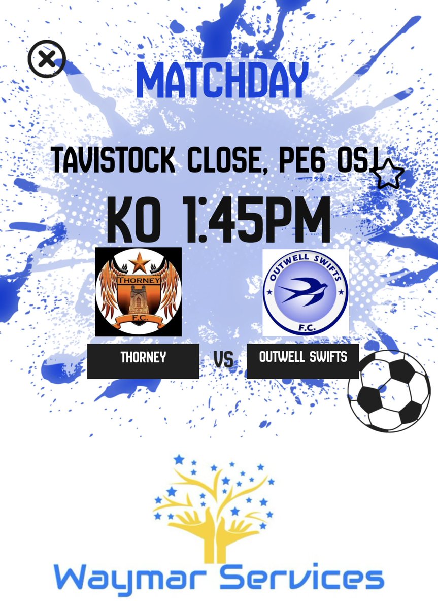 Game day. It’s a semi final clash away to Thorney for the boys today. We’re unsure if kick off is 13:45pm Or 13:35pm as both Cambs and Peterborough full time pages are different 🤷🏻‍♂️🤷🏻‍♂️🤷🏻‍♂️ <a href="/CambsFA/">Cambridgeshire FA</a> <a href="/chrisabbott33/">Chris Abbott</a>