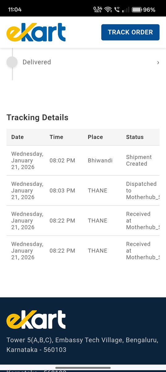 thar_mitra's tweet photo. @Flipkart @FlipkartSupport
My order has been stuck at the same hub for 50+ hours, while the delivery date keeps changing repeatedly with no real movement in tracking. https://t.co/hHNU7Gir6Y