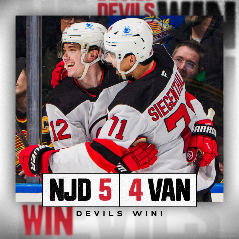 NJDevils's tweet photo. Those road wwwarriors, back at it again.