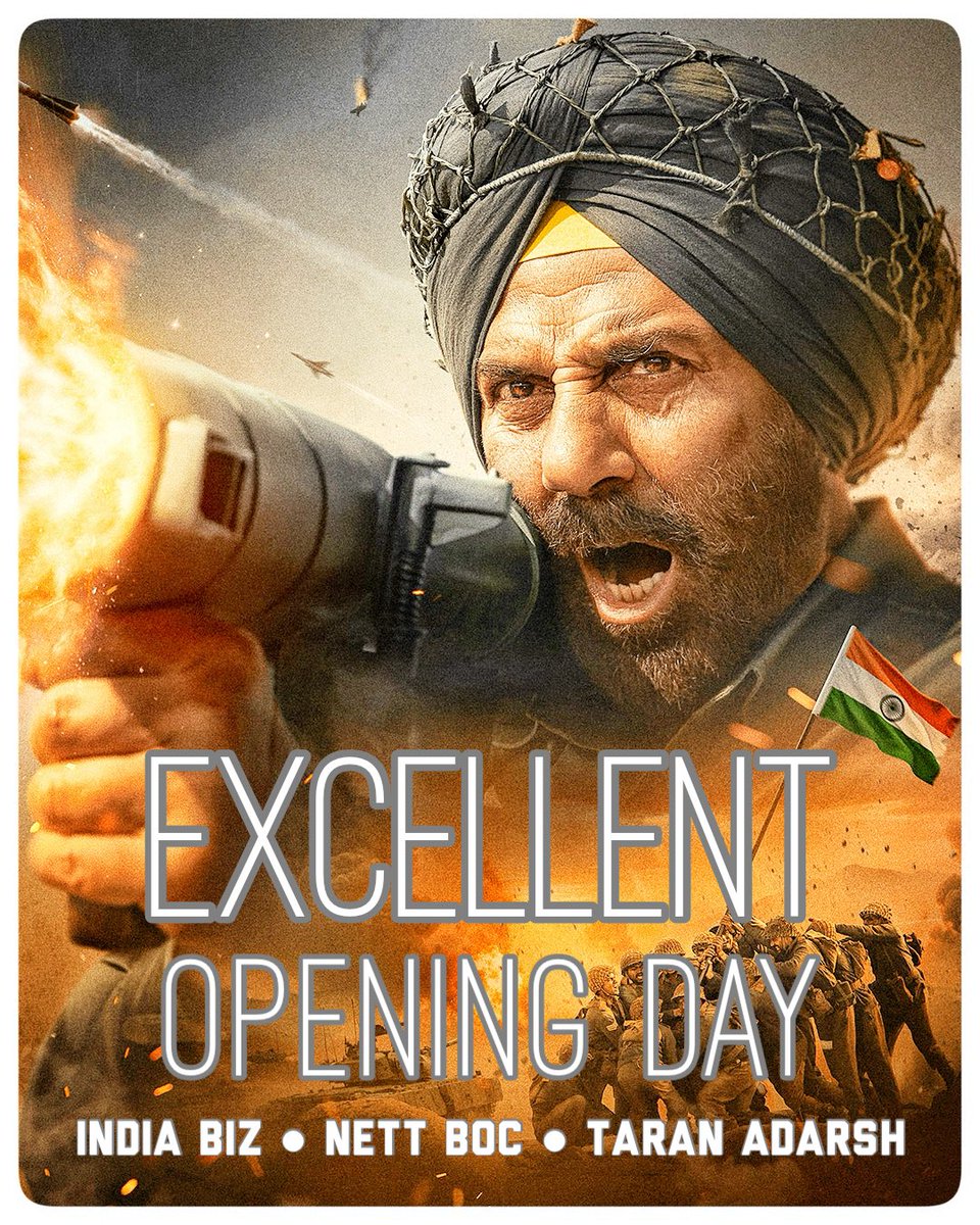 Released on a non-holiday / working day, #Border2 takes a flying start on Day 1 – registering not only the *biggest opening of 2026* so far, but also matching the *biggest opener of 2025* – #Chhaava [₹ 33.10 cr].

#Border2 has performed exceptionally well in the mass belts, with