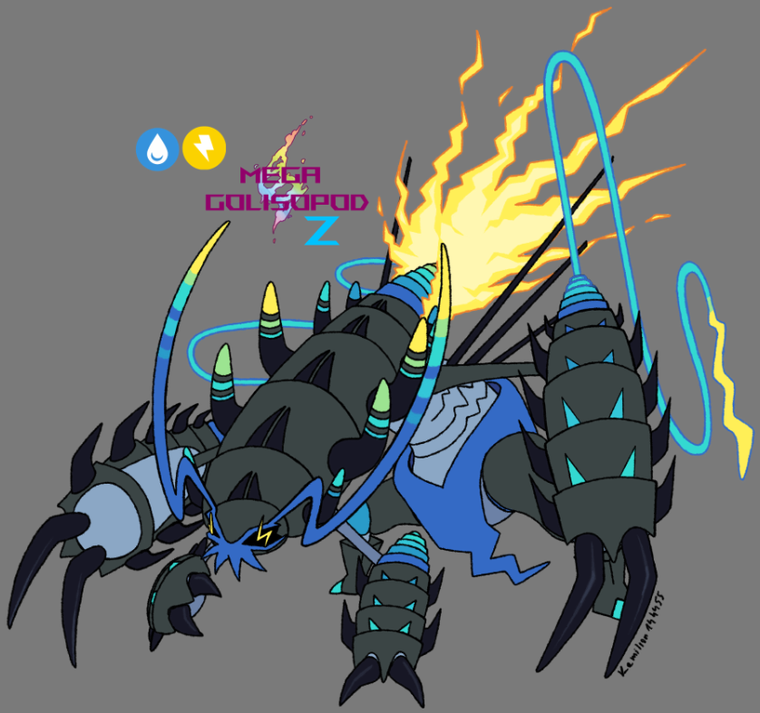 My Mega Golisopod Z! #PokemonLegendsZA #Pokemon #megapokemon #fakemon #pokemonfanart