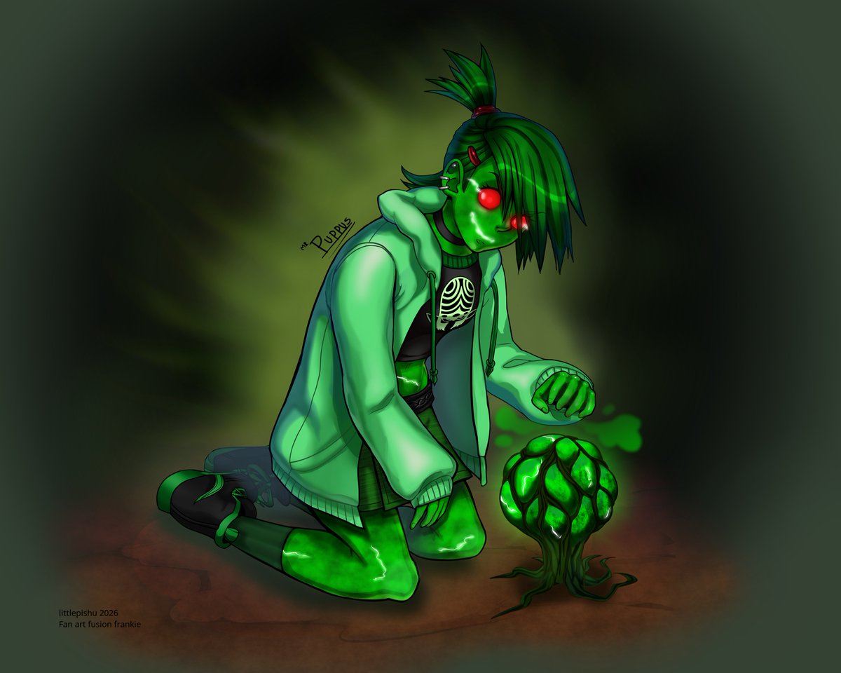 ruxter009's tweet photo. #fusionfall #fusionmonsters #fanart #digitalartwork 
Fusion Frankie https://t.co/j0b2raBpMu