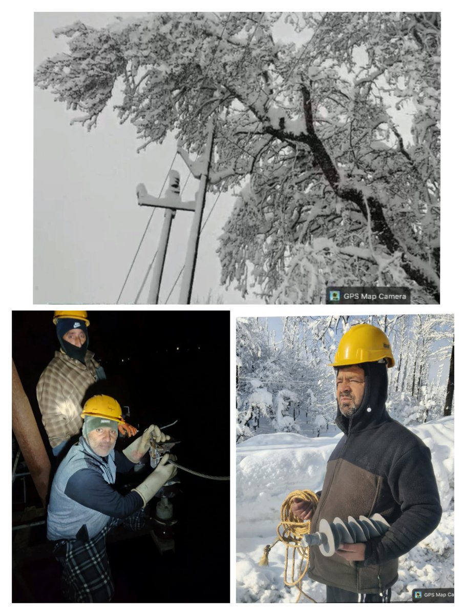 PulwamaStd's tweet photo. Heartfelt appreciation to the employees on duty for maintaining uninterrupted electricity supply despite heavy snowfall and extreme weather conditions. Your dedication and tireless efforts are truly commendable. https://t.co/anHsB3wa5D