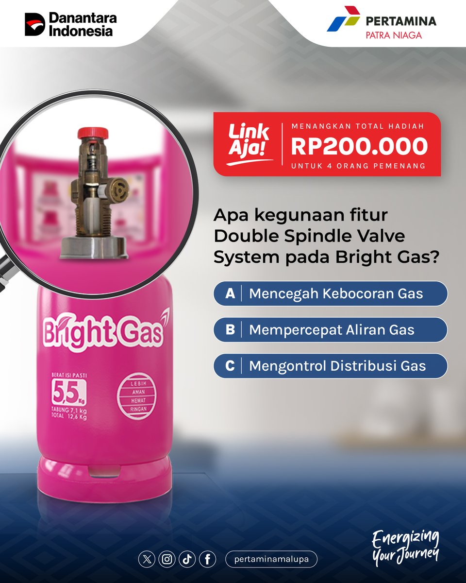 Bagi ko su lihat postingan kitong kemarin pasti tahu nih deng jawabannya 🧐

Yuk, ikuti kuisnya dan raih kesempatan menangkan saldo LinkAja Rp200.000,- bagi 4 orang yang beruntung 😉

#JagaKitongPuEnergi #EnergizingTheChange #MalupaTangguh #EnergizingYourJourney #Giveaway