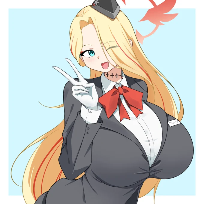 おskeb大感謝 なんとなくブルアカ本家の塗りに寄せてみました