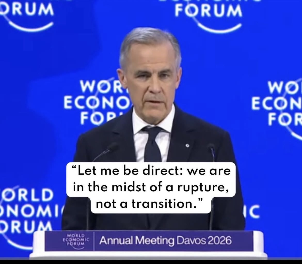 nitesh_kumar21's tweet photo. One of the most powerful speeches in recent times by the Canadian PM at #Davos

Key Points:
We are in the midst of a rupture, not a transition

The old global order is breaking faster than new rules are emerging

• Resilience today means strategic autonomy, not just efficiency https://t.co/TK6q6G4DvM