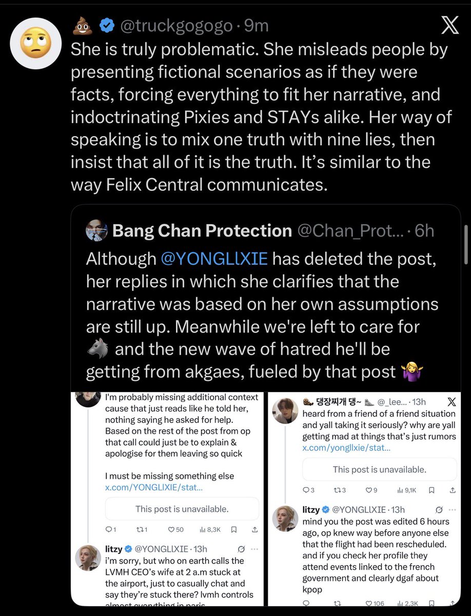 report4flx's tweet image. ‼️REPORT AND BLOCK‼️

@Chan_Protection has not blocked truckgogogo, despite the acc being widely reported as a known FLX anti. Allowing continued visibility and interaction contradicts the purpose of a protection-focused account.

x.com/Chan_Protection
x.com/truckgogogo