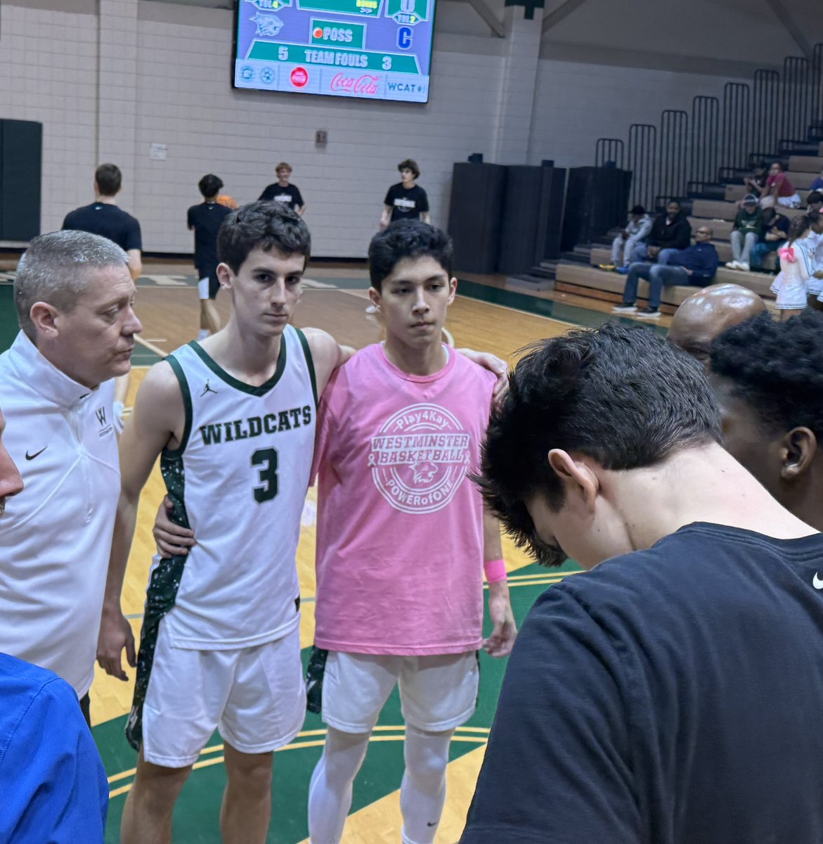 WestminsterBKB's tweet photo. It was rockin’ - Wildcat fans of all ages filled the Howell Center for Lower School Spirit Night and Play4Kay as Westminster defeated Centennial 78-39 in a big region game. Next up is BT and Senior Night on Tuesday. #kleos #HixEffect3 #play4kay https://t.co/lrPK8nqoRf