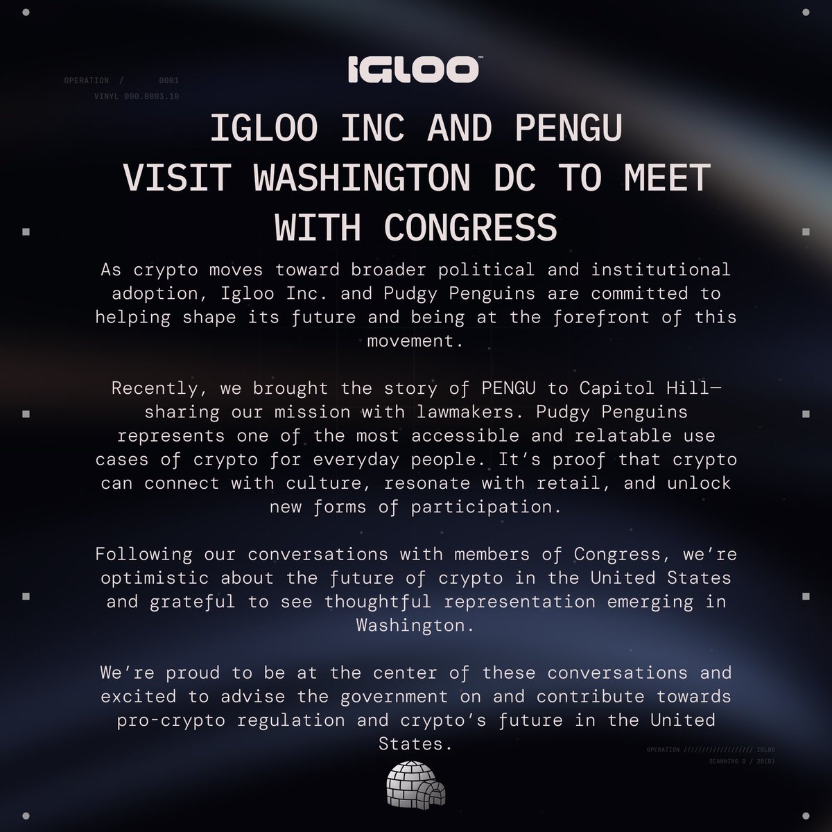 why is pudgy penguins meeting with congress?

why is the white house posting about penguins?

why is congressmen changing their pfps to a pudgy penguin?

are you paying attention?

pudgy penguins is not a meme.

nothing can stop what’s coming.

don’t take this lightly. tick tock.