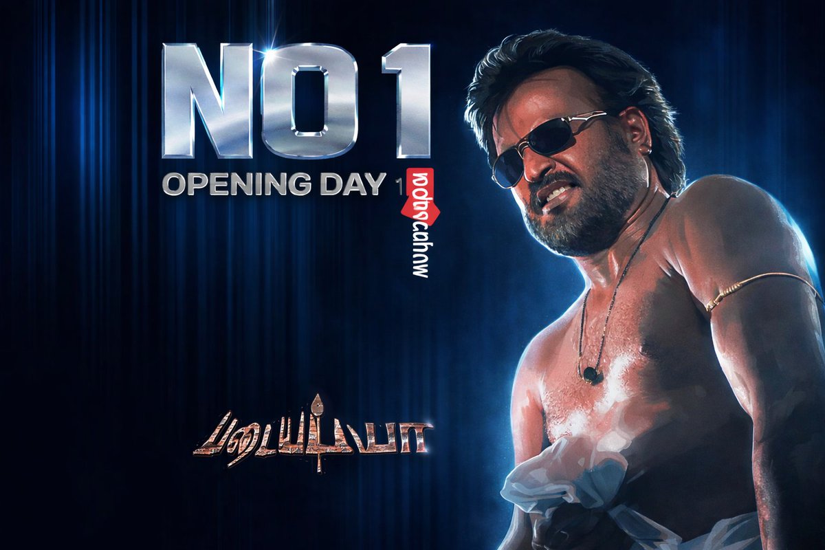 #padayappa re-release  record unbeatable ! 

Day-1 Ticket Sales via #BMS [Re-Release Movies]

1 #Padayappa  :   71.9 K    [Non-Holiday]
2 #Ghilli              :   61.7 K    [Holiday]
3 #Mankatha    :   49.9 K   [Non- Holiday] ✅
4 #Sachein        :   49.8 K   [Holiday]

**
