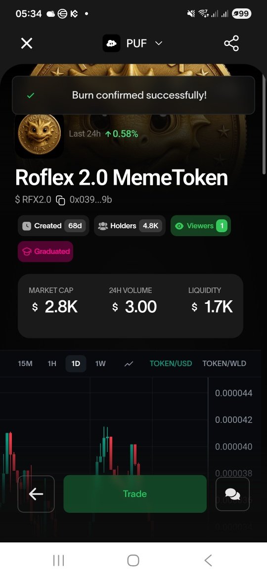 RoflexCoin's tweet image. While you’re waiting for motivation, the burn is already working. Every token burned is noise removed from the future.” 😼🔥
#DailyBurn #Roflex #TokenBurn #BurnMechanism #Crypto #Web3