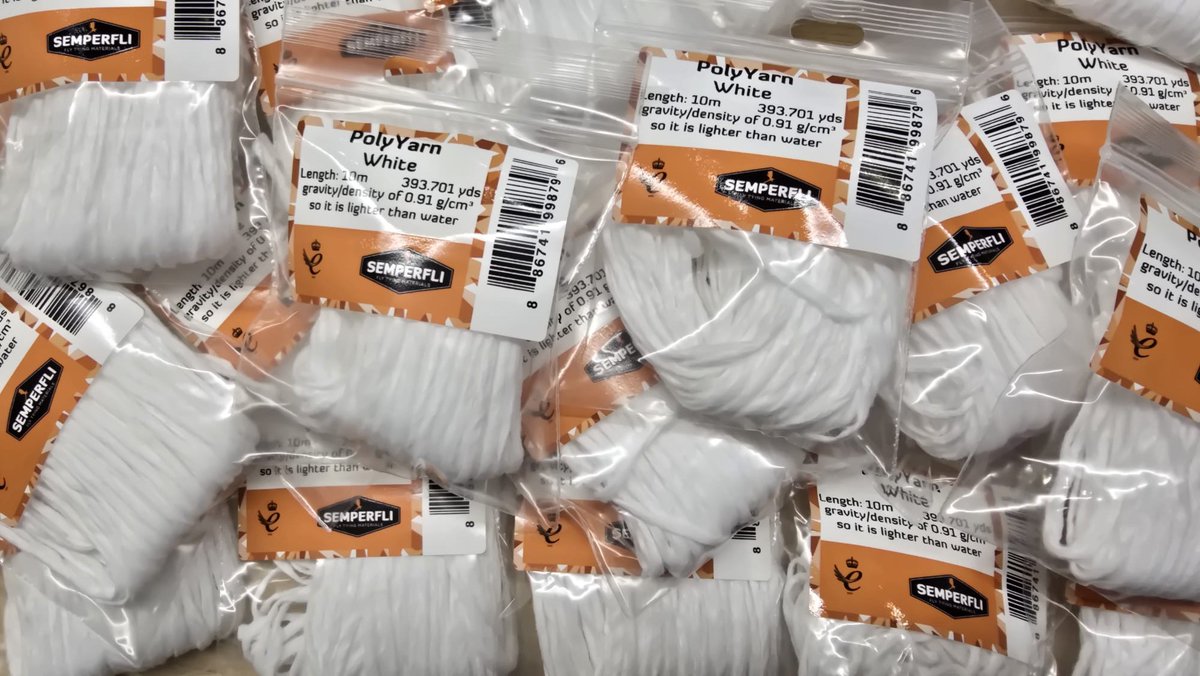 Polyyarn. Lighter than water &amp; keeping your dry flies floating! 

semperfli.net/CPYN00023.html

Use it for posts, shucks and even dubbing!  You can rely on this material for your flies completely being buoyant.

#semperfli #tiewithsemperfli #semperfliproteam