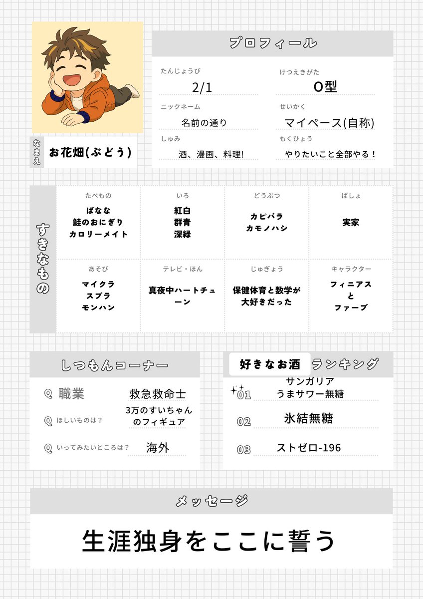 ぶどう@お花畑の底辺 tweet media