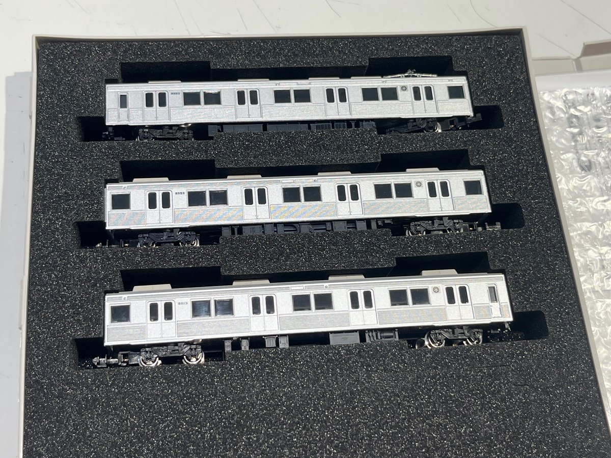 グリーンマックスの長野電鉄8500系(8503編成)とクロスポイント限定の