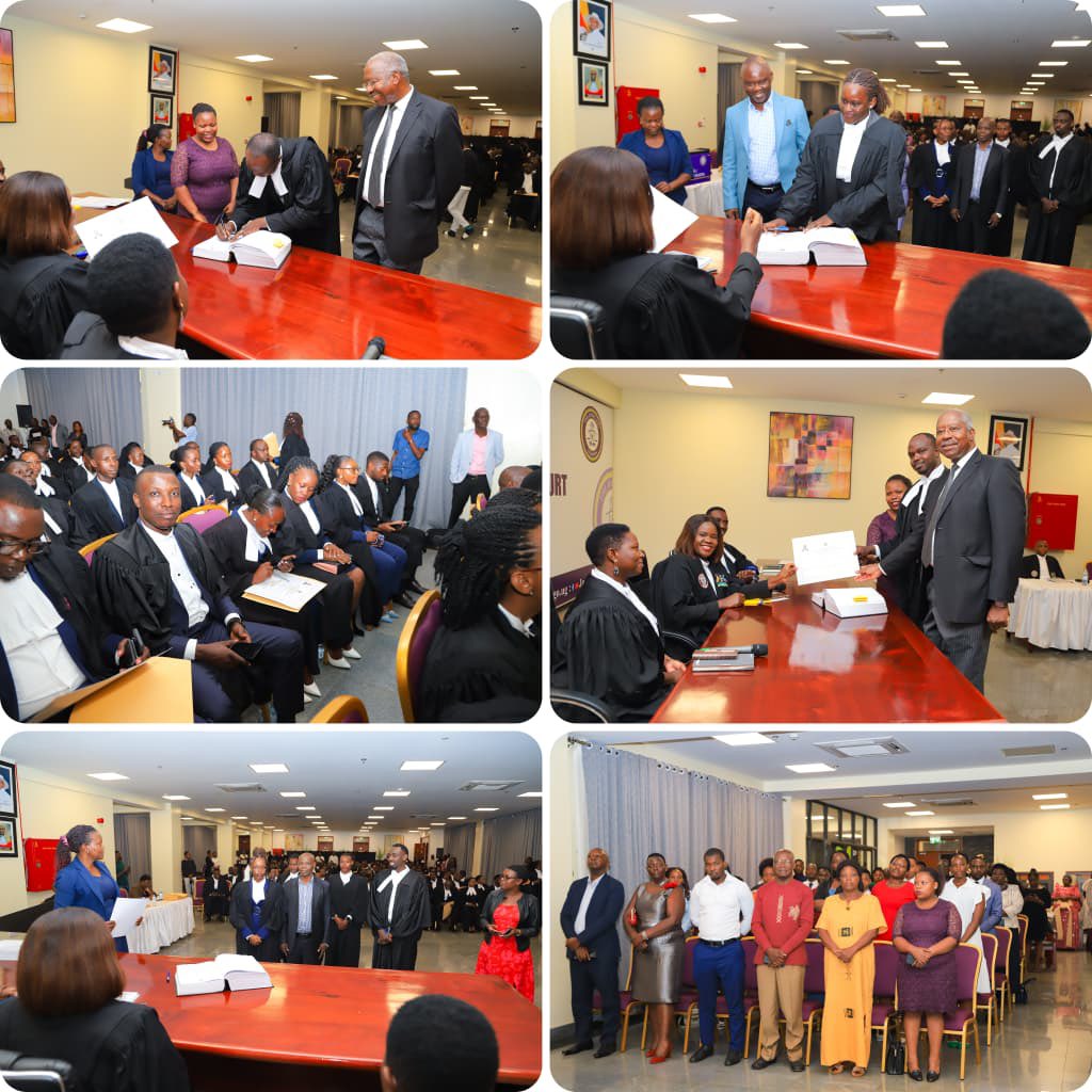 JudiciaryUG's tweet photo. The Acting Chief Registrar, HW Lamunu Pamella Ocaya, yesterday presided over the first enrolment ceremony of the year, during which 120 lawyers were formally enrolled as Advocates of the High Court. The ceremony took place at the Court of Appeal Building Conference Hall in Kampala.

In her remarks, HW Lamunu congratulated the newly enrolled advocates on attaining a major professional milestone, describing their admission as both a privilege and a responsibility. She urged them to uphold integrity, professionalism, and service to society as they embark on their legal careers.

“It is a great pleasure for me to speak to you this morning after your enrolment as advocates of the Courts of Judicature. You are now free to enjoy the privileges and benefits of the profession, as well as the responsibilities that come with it,” she said.

Reflecting on the honour and prestige traditionally associated with the legal profession, the Acting Chief Registrar cautioned the new advocates against declining standards of integrity and professionalism, particularly among young lawyers. She reminded them of their multifaceted roles as officers of court, agents of clients, and members of the wider community.
“As officers of court, you are expected to assist the court to reach a just decision in line with Article 126(2) of the Constitution. …in defending your client, you should never subvert the cause of justice,” she emphasised, noting that ethics and integrity remain the cornerstone of legal practice.

HW Lamunu further encouraged the advocates to give back to society through pro bono service, observing that the legal profession places them in a privileged position to positively transform their communities.

The Vice President of the Uganda Law Society, Mr Anthony Assiimwe, described the enrolment as a significant moment of celebration and accomplishment. He congratulated the advocates and reminded them that legal practice extends beyond serving individual clients to serving public interest and upholding the rule of law.

He urged the new advocates to remain ethical, maintain a strong moral compass, avoid cutting corners, and never betray the trust of their clients. Emphasising that enrolment marks only the beginning of the professional journey, Mr Assiimwe encouraged them to pursue mentorship, continuous learning, and professional growth.

With approximately 7,000 lawyers serving a population of over 50 million Ugandans, he noted that relevance in the profession depends on adaptability and integrity. He advised the advocates not to measure success by titles or financial gain, but by purpose, character, and impact, and to treat the legal profession not merely as a career, but as a calling.

Ms Patience Biira Mutooro, a Senior State Attorney from the Law Council Secretariat, also congratulated the advocates on reaching this milestone. She noted that enrolment marks the true beginning of one’s life as an advocate and urged them to strictly observe the professional code of conduct.

She encouraged the newly enrolled advocates to work hard, earn a living, and pursue success, but to do so ethically, professionally, and with respect for the law. She also emphasised the importance of acquiring additional skills and maintaining good client care, reminding them that while they are future-ready, they are also the future of the legal profession.

The ceremony was attended by family members of the new advocates who included Court of Appeal’s Justice Fredrick Martin Stephen Egonda-Ntende.

The proceedings were moderated by HW Fidelis Otwao, Personal Assistant to the Chief Registrar, who described the occasion as momentous and symbolic of the transition from students of law to custodians of justice. He reminded the new advocates that the robes they wear are not merely a uniform, but a mantle of responsibility