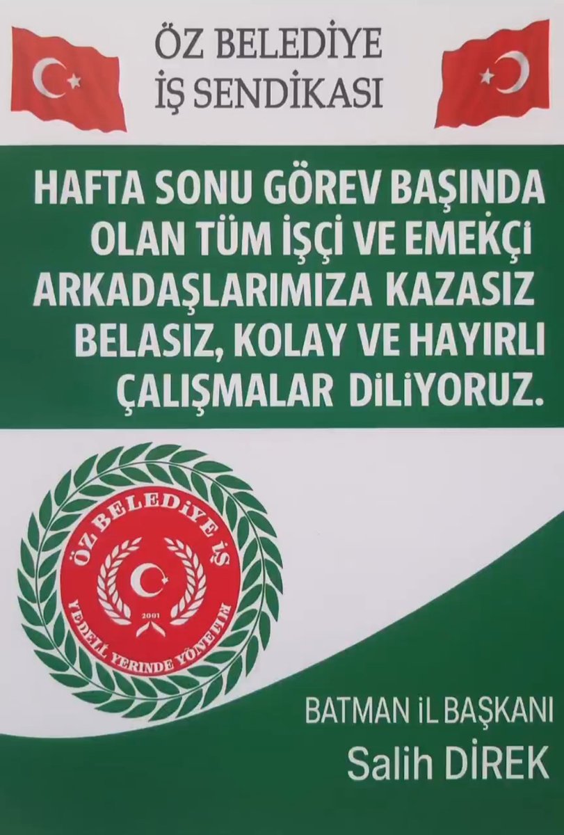 ÖZ BELEDİYE-İŞ SENDİKASI (@salih18573537) on Twitter photo 