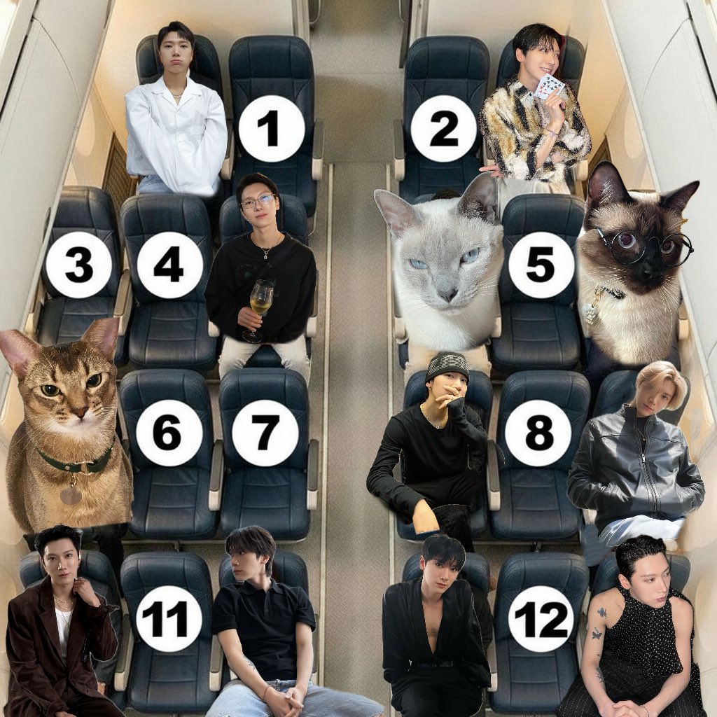 ถ้าต้องนั่งเครื่องบินนาน 10 ชม จะเลือกนั่งเบอร์ไหนกัน 💜🧐