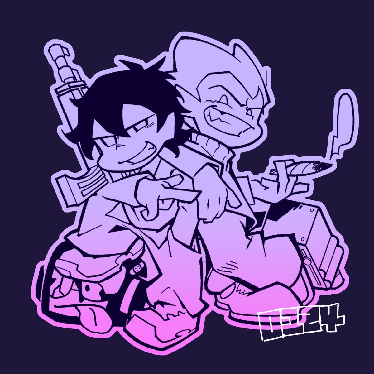 不會上色！
#FNF #fridaynightfunkin #picosschool #picoscousin #pico #otis