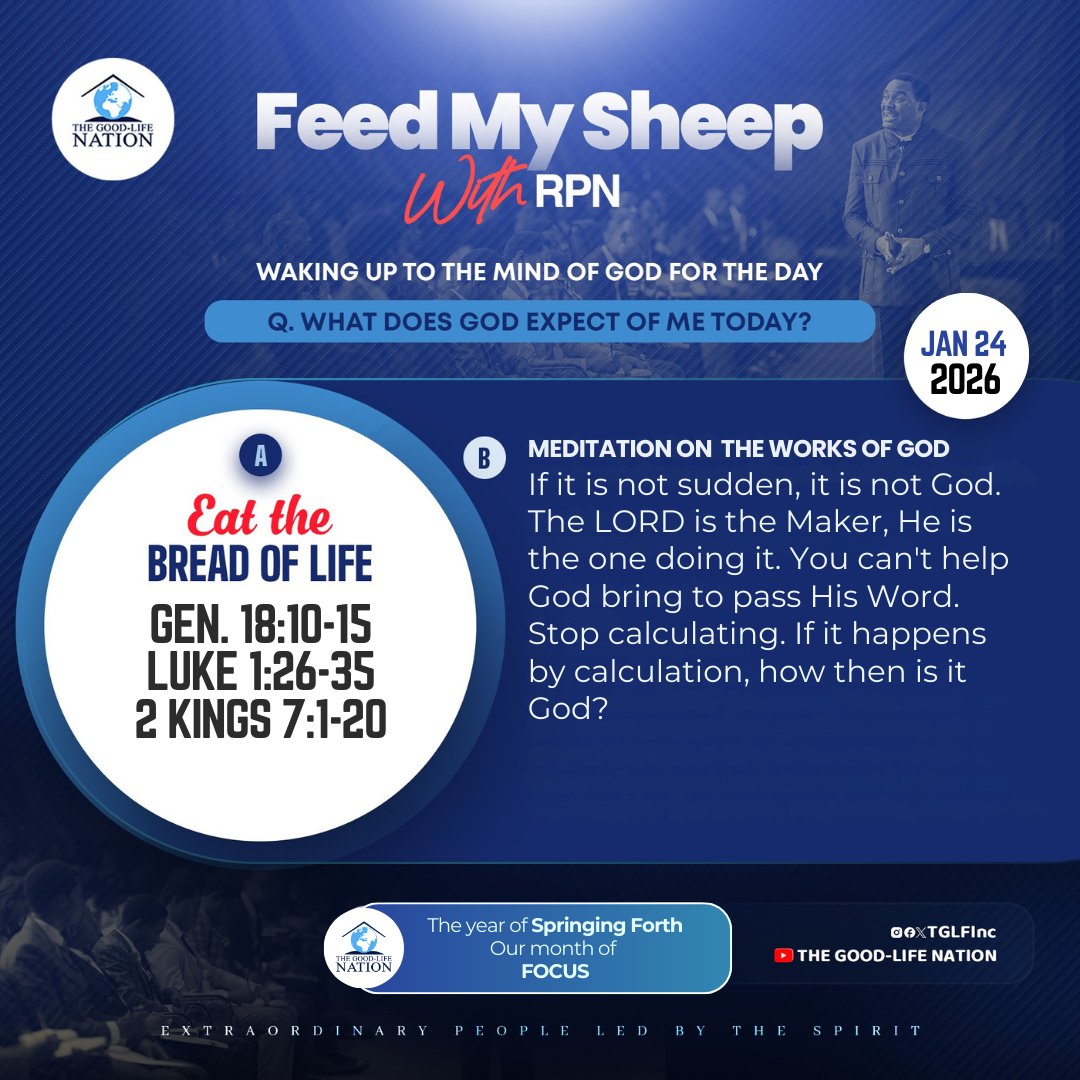 The Holy Spirit acts on the truth and the truth becomes flesh. -RPN 

#BreadOfLifeWithRPN