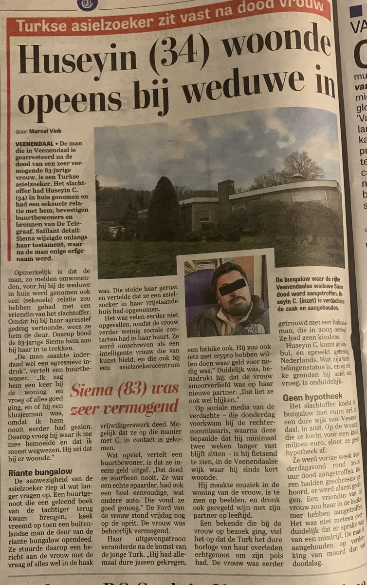 Turkse asielzoeker zit vast na dood vrouw in Veenendaal