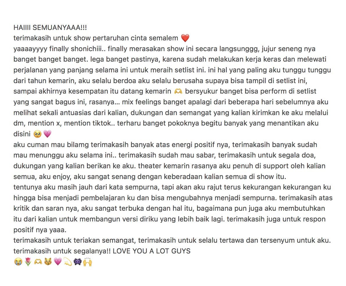 AR_AnindyaJKT48's tweet image. thank you so much!
#AdaANINDYA
#FutureBloom🌷
#PertaruhanCintaJKT48