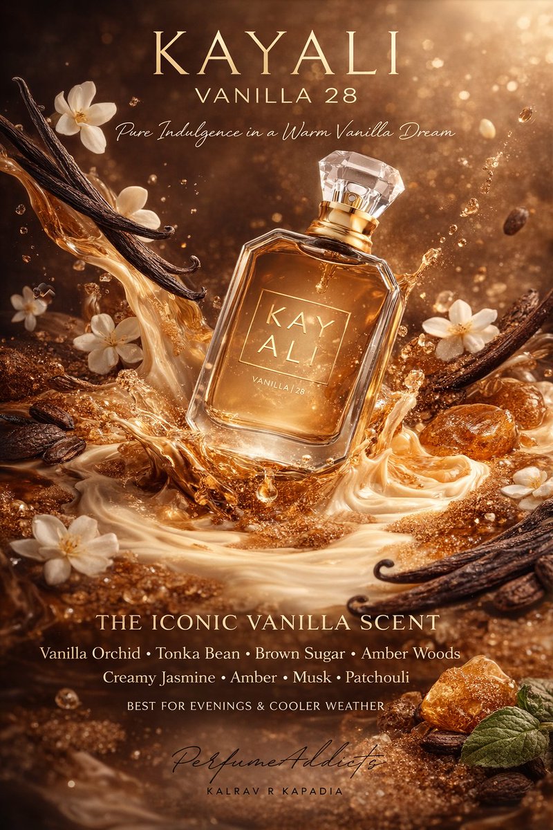 kalravkapadia's tweet image. PerfumeAddicts Exclusive Deal:

An ICONIC VANILLA FRAG LOVED BY ONE AND ALL ✨✨✨✨✨✨✨

Kay Ali Vanilla 28 Eau De Parfum Pour Femme for women 100ml EDP for 10100. #vanilla #gourmand #rich #opulent

Kayali Vanilla 28 Eau de Parfum is a rich, velvety gourmand that celebrates