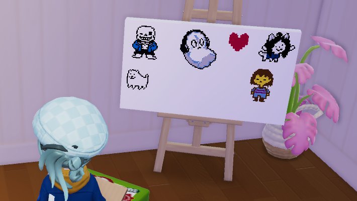 ハートピアスローライフで資料見ながら描いてみた