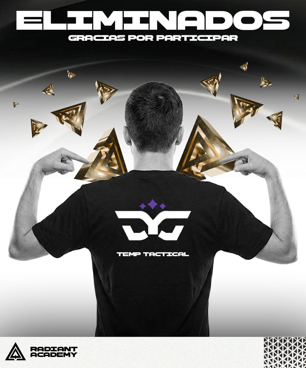 El camino llega a su fin para dos grandes equipos🥀

Hoy nos toca despedir a <a href="/TeMpTcA/">TeMp Tactical</a>  y <a href="/KZDivision/">KITZUNE DIVISION</a>  de la #RadiantAcademy. Ambos equipos dejan el servidor con la frente en alto tras haberlo dado todo en cada ronda🫡

GGWP! Esperamos volverlos a ver en una próxima edición🫂