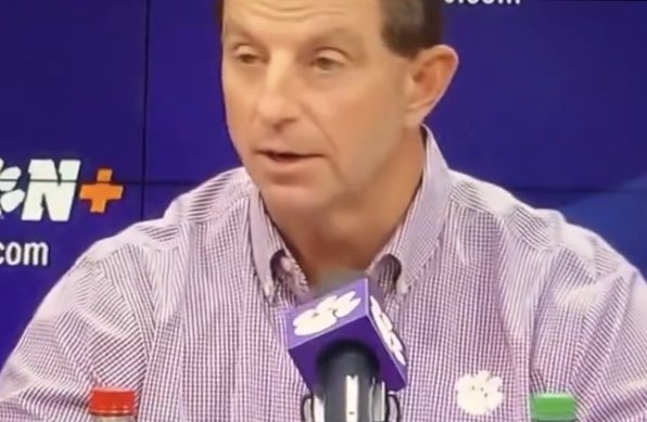 BrantReader's tweet image. Has a college football head coach ever sounded more desperate than Dabo did in that press conference?